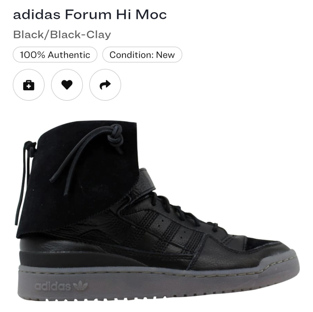 Adidas forum hi moc size 8